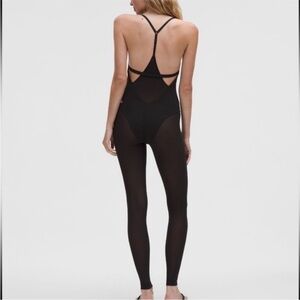 NWT Lululemon Nulu Mesh Leg Bodysuit |  Black | Size : 10